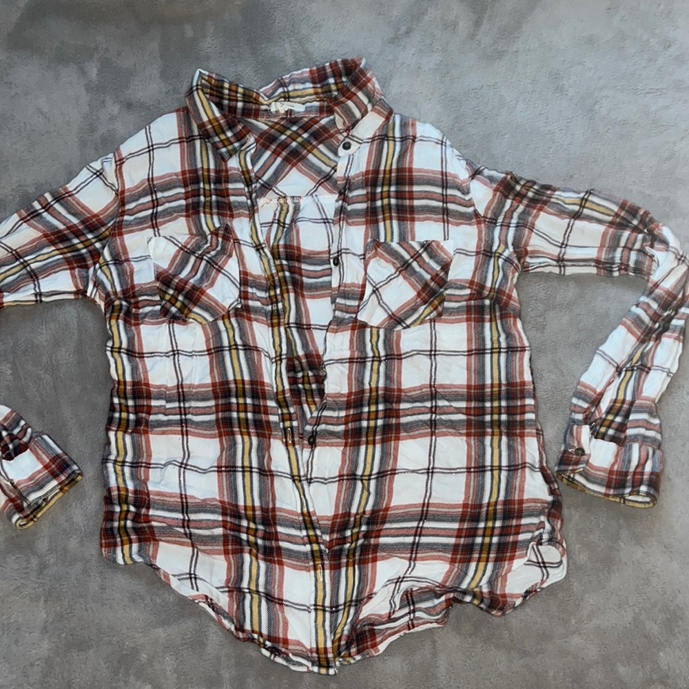 Long sleeve plaid